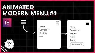 Animated Modern Menu #1 - Elementor & GSAP Tutorial (Template Available)