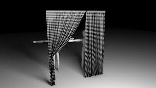 Modeling curtain in Maxon Cinema 4D