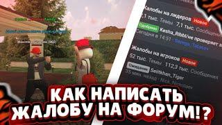 КАК НАПИСАТЬ ЖАЛОБУ В БЛЕК РАШЕ?! || ФОРУМ БЛЕК РАША || Black Russia