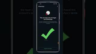 This account can no longer use whatsapp due spam | #whatsappbanned #whatsapp #tending