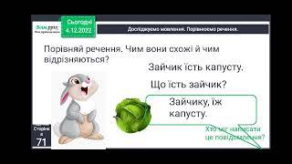 Види речень. Розвиток мовлення. Пишу смс-повідомлення.