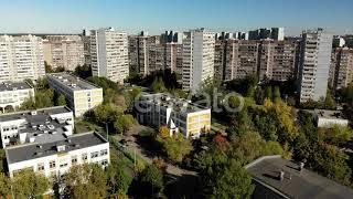 Flight Over the Sleeping Area Zelenograd in Moscow, Russia | Stock Footage - Envato elements