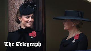 In full: Princess of Wales watches on as King leads Remembrance Sunday service