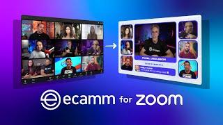 Elevate your Zoom experience with Ecamm for Zoom!