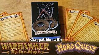 The Old World Armoury: A 75 card deck of HeroQuest WEAPONS and ARMOR that uses POWER DICE