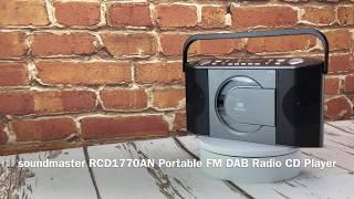 soundmaster RCD1770AN Portable FM / DAB Radio & CD Player