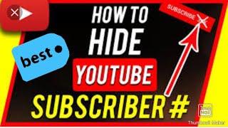 How to hide number of subscribers in pc in malayalam./ Hide subscribers in malayalam 