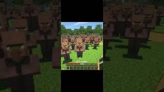 villager committing a CRIME in minecraft