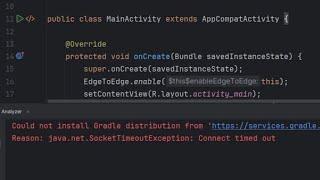 Gradle sync failed Could not install Gradle distribution