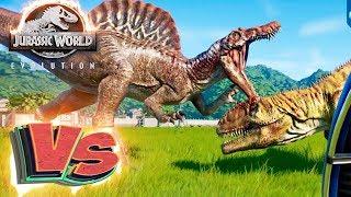 СПИНОЗАВР vs ГИГАНОТОЗАВР - Схватки Динозавров - Jurassic World EVOLUTION #3