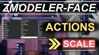 ZBrush - ZModeler Polygon(Actions) - "Scale"