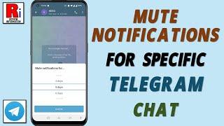 How to Mute Notifications for Specific Telegram Chat (2 Methods)