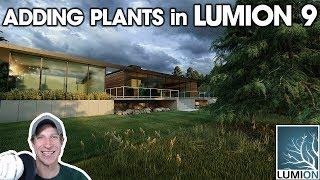 PHOTOREALISTIC RENDERING from SketchUp Model in Lumion 9 (EP 3) - Adding Plants