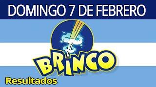 Resultados del sorteo BRINCO del Domingo 7 de Febrero del 2021