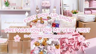 FIRST POP-UP SHOP PREPARATION | HOUSE OF PINK PRINCESS W/ EXCLUSIVE BUILD-A-BEAR  DIY KEY RING