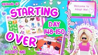 ‍️ Starting Over ‍️ in Adopt Me! Poor to RICH Challenge! DAY 148-150 NEW ACCOUNT! #adoptme