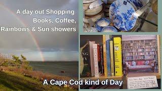 Shop with me Homegoods Bookshop & Coffee | Double Rainbow and Sunshowers by the seaside Cape Cod