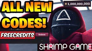 *NEW CODES * ALL WORKING CODES FOR SHRIMP GAME IN 2025! ROBLOX SHRIMP GAME CODES