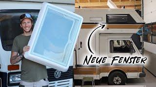 Neue Fenster und Klimaanlage für Henrietta! VW LT 40 Clou 570 Familycamper