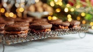 Chocolate, Ginger & Dulce de Leche Sandwich Cookies