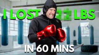 How Much Weight I Lost in 60 mins (Sauna Suit Boxing Training)