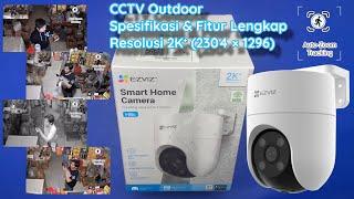 EZVIZ  H8c 4MP 2K⁺ CCTV Outdoor  WiFi IP Camera Auto Zoom Tracking  Unboxing + Quick Review