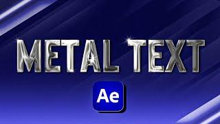 Crazy Metallic Text in After Effects