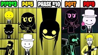 Mix of EVERY Monster VOICE From Incredibox MUSTARD! Every Phase 1-10 Comparison