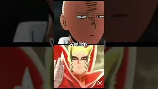 SAITAMA VS NARUTO #saitama #naruto #easycut #kinemaster #comparison