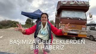 KAMYON KARAVANLA DAĞ BAŞINDA KALDIK/ MAZOT DEPOMUZA SU KOYMUŞLAR #karavan