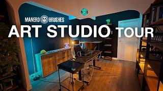 ️ Manero Brushes ART STUDIO TOUR! 