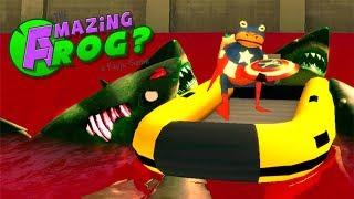 АКУЛЫ ЗОМБИ Удивительная лягушка - обновление Хэллоуин | AMAZING FROG  KIDS CHILDREN