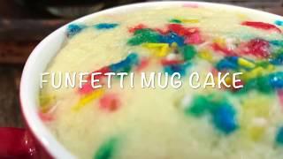 FUNFETTI MUG CAKE (Sprinkles) - Easy Mug Cake Recipe