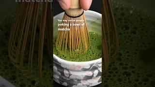 Why do people “poke” matcha? #matchatea