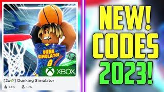 HURRY! - NEW DUNKING SIMULATOR CODES 2023!