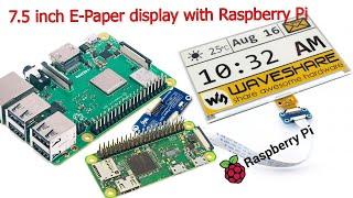 How to use an E-Paper (E-Ink) display with Raspberry pi 3 B+ / Raspberry pi zero w