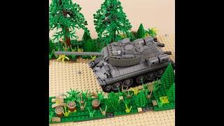 MOC WW2  Soviet T-34 tank compatible lego.