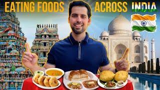 Eating Food From Every State in India  for 24 Hours || Exploring Indian Cuisine 