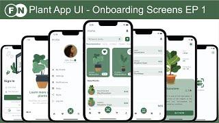 Flutter UI Design - Plant App - Build Onboarding Screen - 1/6