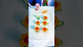  Carrot, Cucumber & Cherry Tomato Flowers | Creative Vegetable Decoration 