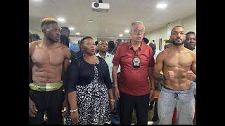 OFFICIAL WEIGHING- JOHN SSERUNJOGI vs EGYPT'S AHMED BOLOSHY Plus Undercards