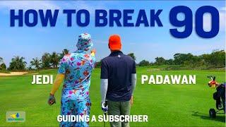 How to BREAK 90 for First Time with subscriber - No Swing Changes