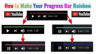 How to Make the Progress Bar Rainbow (Easter Egg/Hidden SECRET) on YouTube