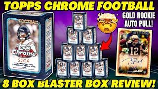 *GOLD ROOKIE AUTO! 2024 TOPPS CHROME FOOTBALL BLASTER BOX REVIEW!