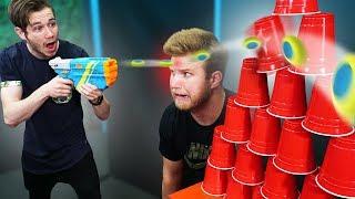 NERF Solo Cup Trickshot Challenge!