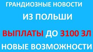 ГРАНДИОЗНЫЕ НОВОСТИ из Польши! | ВЫПЛАТЫ ДО 3100 злотых от ООН | Новые права украинцев!