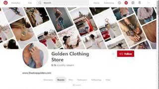 The Golden Shop Pinterest Audit