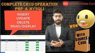 CRUD Operation in PHP MySQLi In Hindi|Select Insert Update Delete in PHP MySQLi in Hindi 100% simple