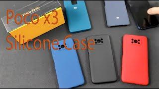 Silicone case чехол для Poco x3