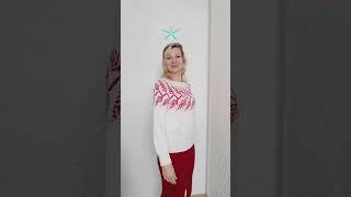 Вяжем и создаём своими руками. Джемпер с жаккардовой кокеткой.